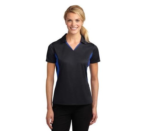 Ladies Side Blocked Micropique Sport-Wick Polo