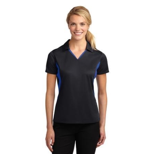 Ladies Side Blocked Micropique Sport-Wick Polo - Photo 1