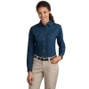 Ladies Long Sleeve Value Denim Shirt - Photo 1