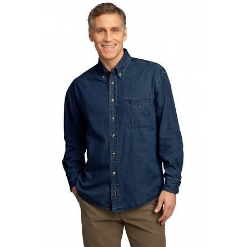 Long Sleeve Value Denin Shirt - Photo 1