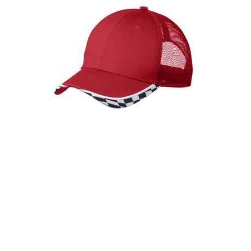 Checkered Racing Mesh Back Cap - Photo 1