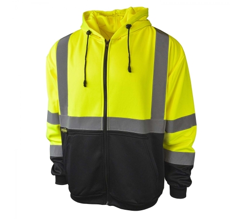 Radians SJ01B-3 Class 3 Color Blocked Hooded Sweatshirt