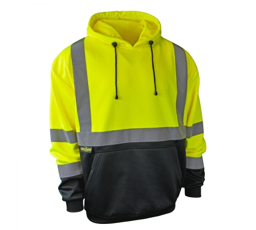 Radians SJ02B-3 Class 3 Color Blocked Hooded Sweatshirt