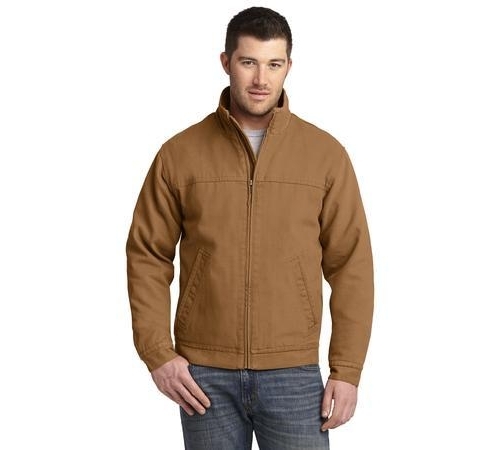 Washed Duck Cloth Flannel-Lined Work Jacket