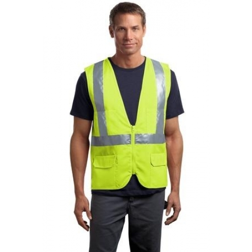 ANSI 107 Class 2 Mesh Back Safety Vest - Photo 1
