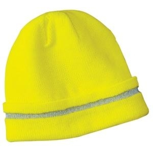 Enhanced Visibility Beanie with Reflective Stripe - Photo 1