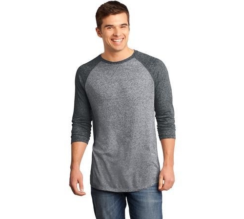 Young Mens Microburn 3/4 Sleeve Raglan Tee