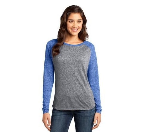 Juniors Microburn Long Sleeve Raglan Tee