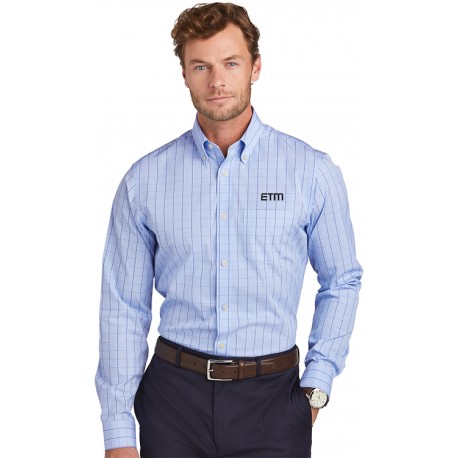 wrinkle free stretch Brooks Brothers Blue T-Shirts for Men