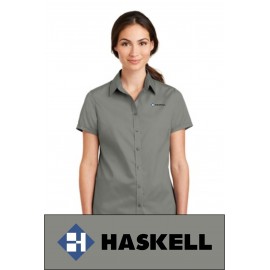 Port Authority® Ladies Short Sleeve SuperPro™ Twill Shirt. L664.