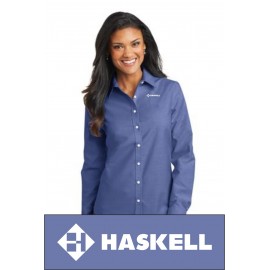 Port Authority® Ladies SuperPro™ Oxford Shirt. L658.