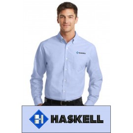 Port Authority® SuperPro™ Oxford Shirt. S658. - Oxford Blue
